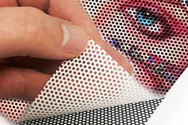 Oneway Delikli Folyo Baskı